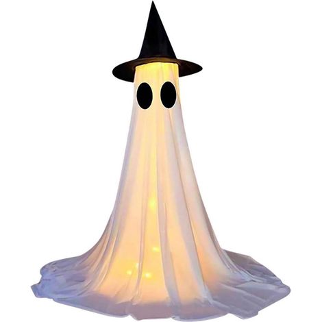 Lampe Décorative Fantôme À Deux Yeux - Hauteur Réglable Jusqu'à 2,1 M - Éclairage LED Avec Télécommande 8 Modes - Pour Intérieur Extérieur - Lot De 1 (1/5)