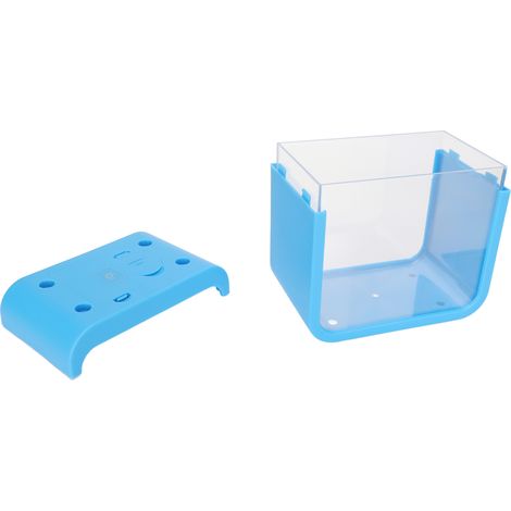 Mini aquarium avec éclairage LED, aquarium aquaponique détachable pour poissons betta, idéal pour la décoration de bureau ou de maison. (1/5)