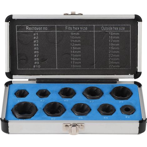 Kit de retrait de boulon, écrou endommagé, matériau 40CR durable pour un usage professionnel général