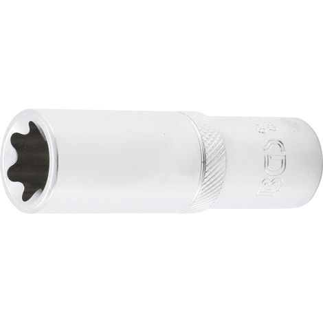 BGS Vaso de impacto perfil E profundo de accionamiento cuadrado interior 12,5 mm (1/2") SW E20 - 6450 (1/4)