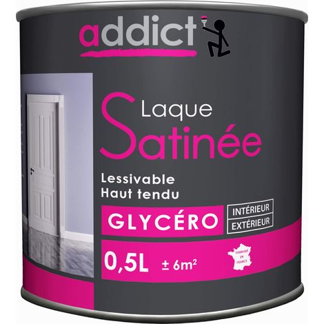 Vernice smalto glicero satin 0,5 litri grigio antracite - Addict