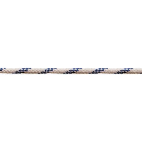 Corda in poliestere  Ø 5 mm. bianco/blu 70 mt.