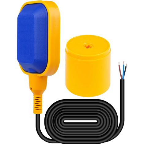 Interrupteur à Flotteur Contrôle Automatique de Niveau d'eau Capteur Niveau d'eau Interrupteur de Niveau d'eau à Flotteur avec 3M Câble pour Pompes (1/5)