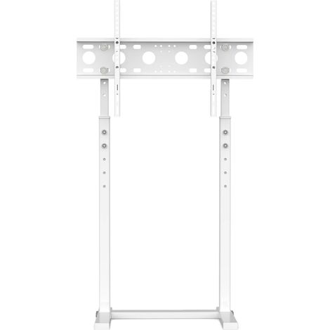Meuble TV, Hauteur Réglable, Autonome, BLANC (1/2)