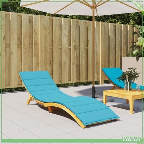 361405 Coussin de chaise longue turquoise tissu oxford (1/5)
