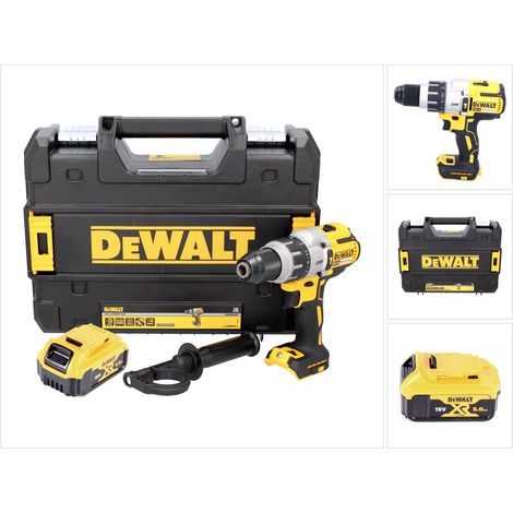 DeWalt DCD 996 NT Trapano avvitatore con percussione a batteria 18V / 95Nm / Brushless in valigetta TSTAK + 1x Batteria 5,0 Ah - senza caricabatterie
