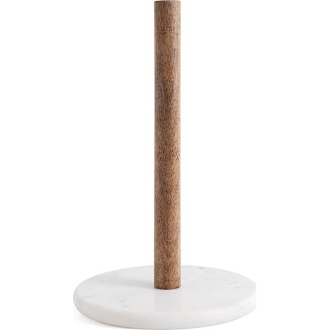 1 Distributeur De Papier Essuie-Tout, Bois, Base En Marbre, Pour Cuisine Standard (1/5)