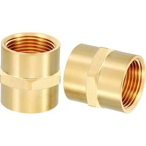 2Pcs Raccords De Tuyauterie En Laiton Pour Systèmes D'Eau D'Air (1/5)