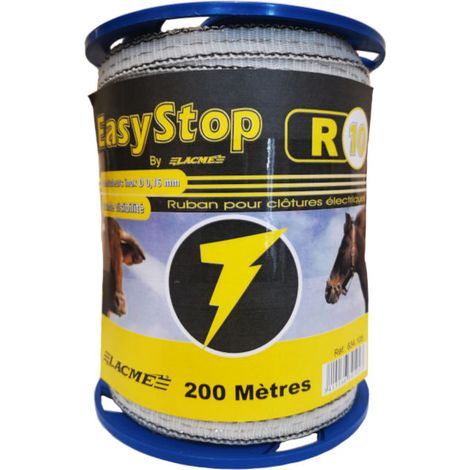 Nastro Conduttore per recinzione Ruban Easy Stop R10 200mm MT 4 Cond Inox 0,16