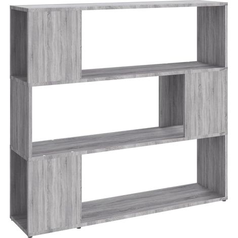 Maison Exclusive - Bücherregal/Raumteiler Grau Sonoma 100x24x94 c