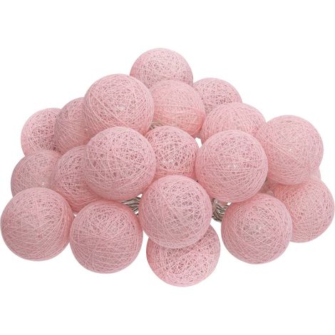 Guirnalda led 20 bolas - rosa L435 cm - Atmosphera créateur d'intérieur