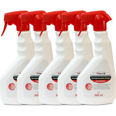 Fermit Kaminscheibenreiniger 5x 500 ml Scheibenreiniger Kaminreiniger Glas Reiniger (1/5)