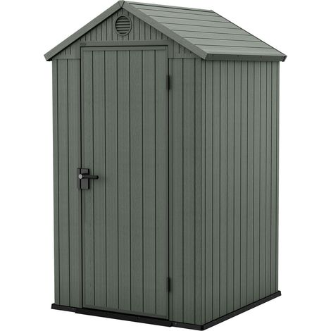 Casetta da Giardino Porta Attrezzi 125,8x117x205 cmin Evotech+ Keter Darwin 4x4 Verde (1/5)