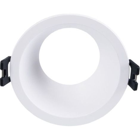 Aro Downlight Empotrable Redondo - Bajo UGR - Corte Ø75mm - Blanco
