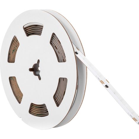 Ledkia – Ruban LED RGBIC Digital SPI 24V 5m – COB 360 LED/m – Largeur 10mm – IP20 – Contrôle couleur indépendant pour éclairage décoratif