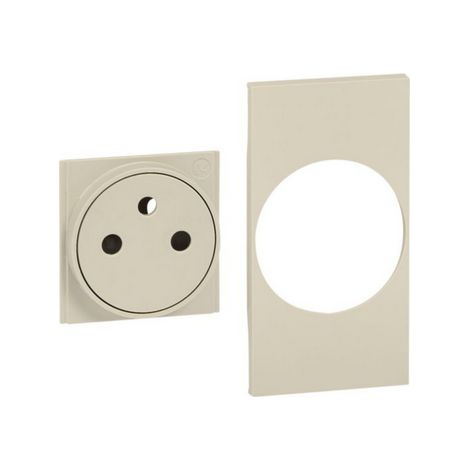 ENJOLIVEUR LIVING NOW POUR PRISE DE COURANT SURFACE 2 MODULES - SABLE BTICINO COFREL ARDBTKM55F (1/2)