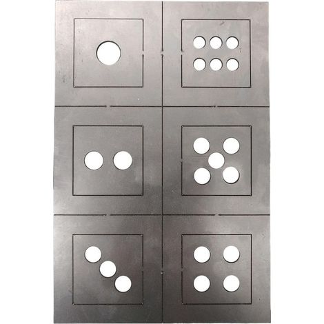 Kit de soudage aux dés, kit de pratique de soudage en acier doux Équipement de soudage d'acier doux,Tôles métalliques robustes en acier à faible teneur en carbone pour les débutants pratiquant (1/5)