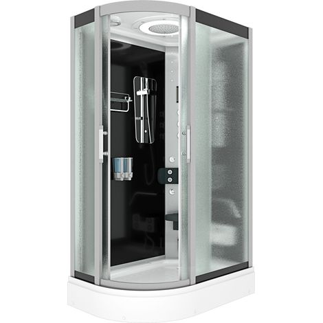 Duschkabine Komplettdusche Fertigdusche Dusche D60-73M1L 120x80 cm ohne 2K Scheiben Versiegelung (1/5)