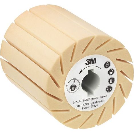 Broche de serrage pour bandes abrasives, Modèle : souple (1/2)