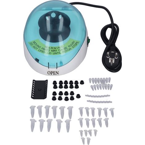Mini-centrifugeuse portable 4000 tr/min, silencieuse, ABS, paillasse, prise UE 220V (1/5)