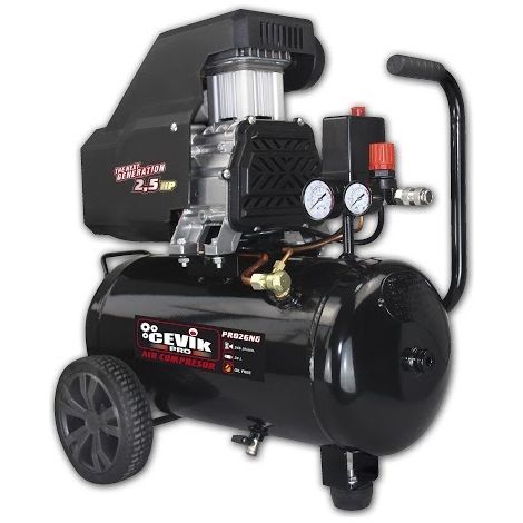 Compresor Monoblock Portátil 24Lt. 2,5 HP 9Bar CEVIC CA-PRO26NG (1/4)