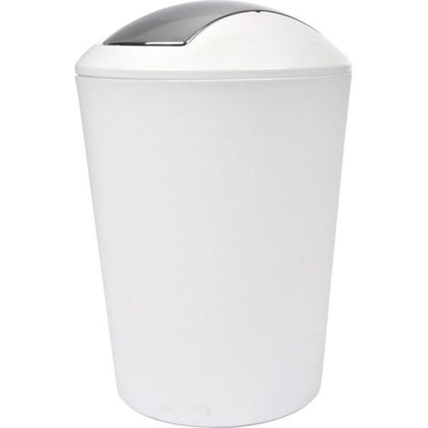 Poubelle à Bascule "Vitamine II" 5L Blanc