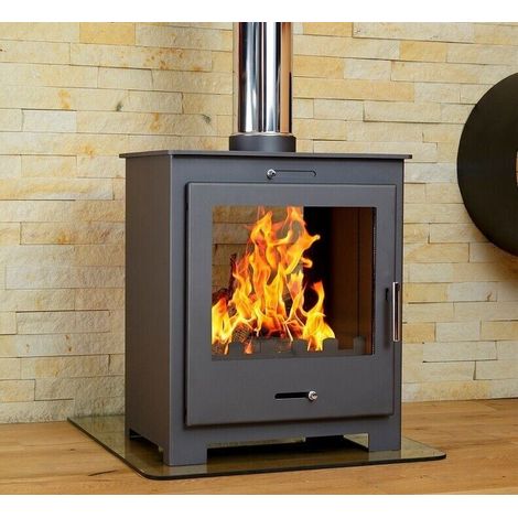 Stufa a legna Victoria Brita da 11,0 kW colore nero (1/5)