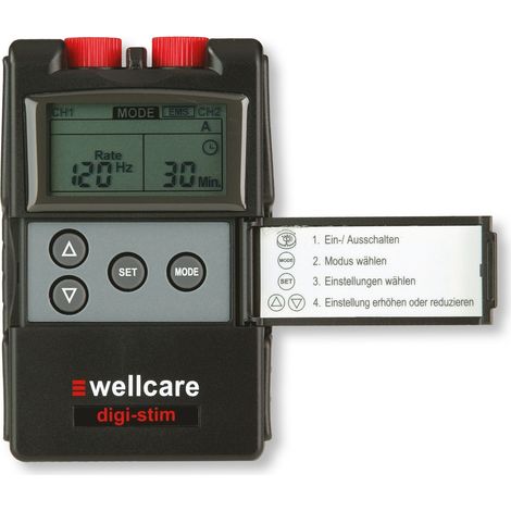 Sanowell Wellcare DigiStim TENS- & EMS-Kombi-Gerät mit selbstklebenden Elektroden 89220