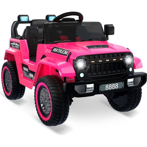Voiture Électrique 12V pour Enfants 3-8 Ans, Télécommande 2.4G, Bluetooth, Musique, LED, Suspensions (1/5)
