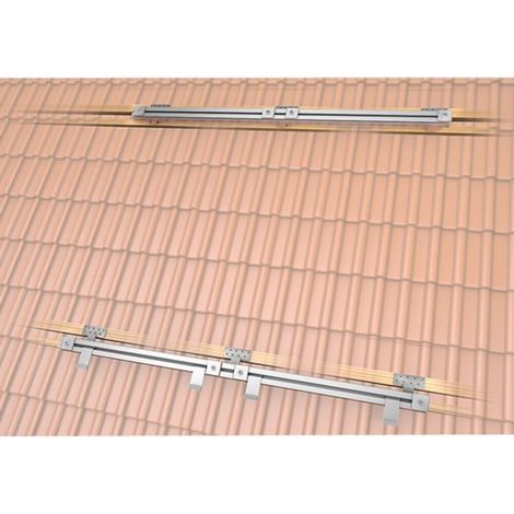 Set de montage sur toit 4flex, jusqu'à 10 tubes, tuiles plates