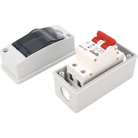 Isolatore di circuito CC, interruttore automatico CC miniaturizzato 2P 1000V con coperchio trasparente per impianti fotovoltaici (1/5)