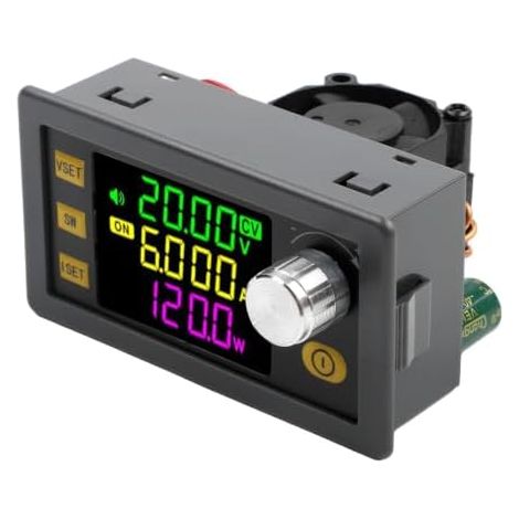 XY-SK120 120W 6A Einstellbarer CNC DC-DC-Wandler mit Farb-LCD-Display für Solarladung und industrielle Anwendungen, Schwarz (1/4)