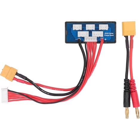 Plateau de charge parallèle XT60 Banane 2S 3S Adaptateur d'extension de chargeur d'équilibrage de batterie (1/5)