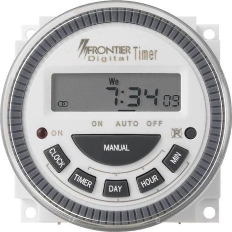 Programmateur horaire pour encastrement sur panneau numérique 230 V/AC 4000 W (SKU produit : 93626796 SKU Offre : 1107LIU13) (1/3)