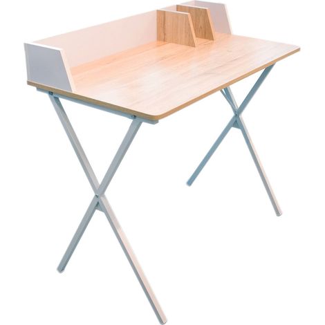 Bureau design industriel avec passe câble et rangement BRICE