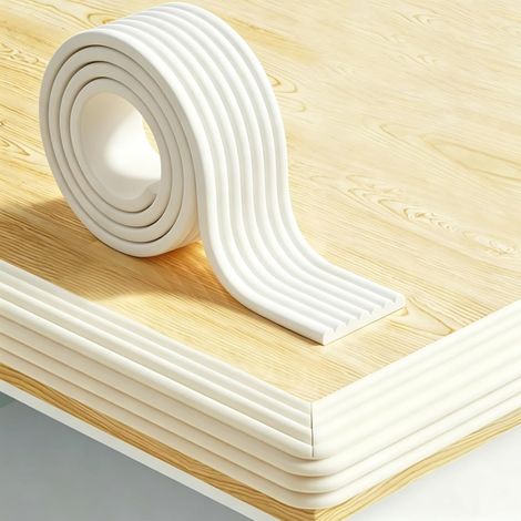 Protection de bord pour la sécurité des bébés, pare-chocs de sécurité en mousse souple, bande de protection adhésive résistante, housse de sécurité pour meubles, cheminée, table et armoire, 8 cm x 2 m (1/5)