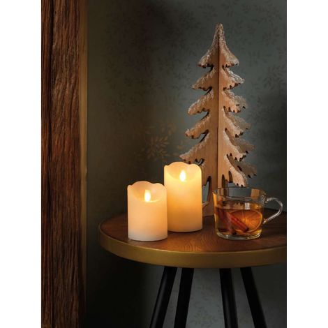 Lumineo Candela LED Natalizia Realistica Luce Bianca Calda 7,5x12,5 cm (1/5)