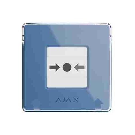 AJAX – 71254 – Manueller Meldepunkt (blau) (8EU) ASP, kabellos, programmierbarer und zurücksetzbarer Knopf. Blaue Version.