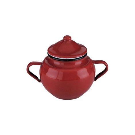 Ibili 8411922006506 Azucarero Esmaltado Rojo 0,5L (1/2)