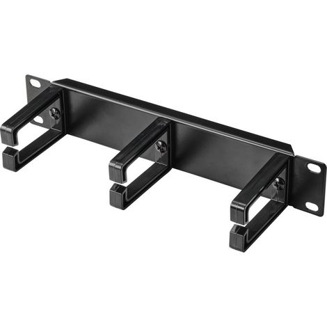 RENKFORCE RF-4746652 10 POUCES PORTE-CÂBLE MONTAGE FIXE ADAPTÉ À UNE BAIE DE PROFONDEUR: À PARTIR DE 300 MM NOIR (1/3)