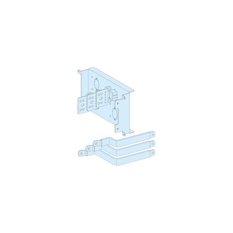 PrismaSeT P Active - Raccordement aval reporté NSX400/630 - fixe Cde manet. - 3P - LVS04455