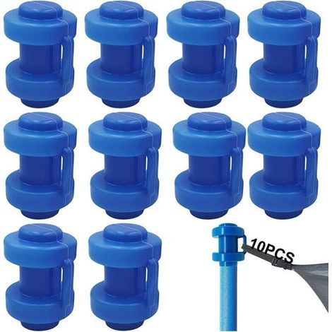 Capuchons De Poteaux De Trampoline Filet Sécurité Des Embouts Pièces Détachées Trampolines Chapeau De Mât Trampoline Accessoires De Trampoline Pour Filet Crochet Trampoline Alimentation Bleu,10 Pcs (1/5)