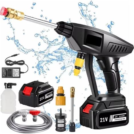Makita Cordless High Pressure Washer, Cleaner, Water Deodorizer, Garden Washer, Book Washer, 18V Battery, 30000mAh, 60 bar, With 1 Battery (1/5)