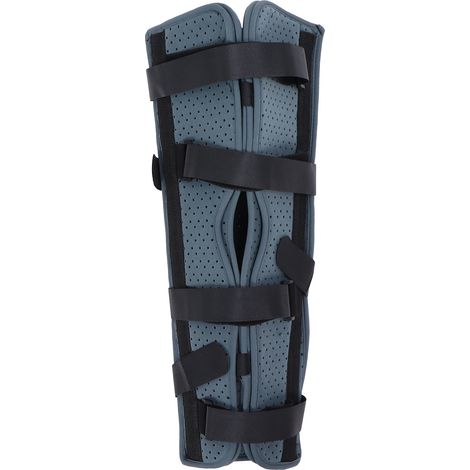 Attelle de genou réglable, immobilisateur articulaire anti-douleur, genouillère respirante, soutien de jambe, orthèse ajustable pour soulagement et maintien (1/5)
