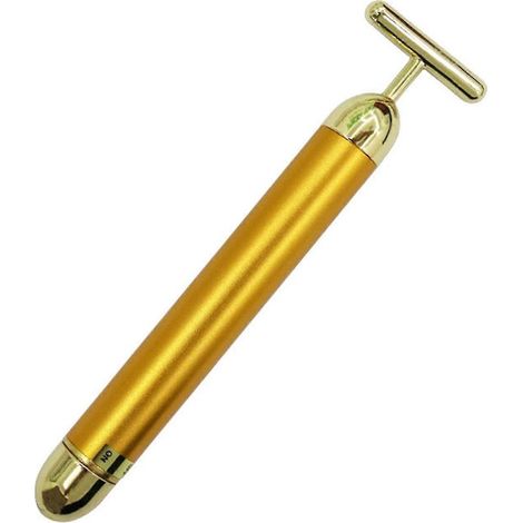 Barre de beauté en or 24 carats 2025 - Appareil de massage facial anti-rides par vibration (1/5)