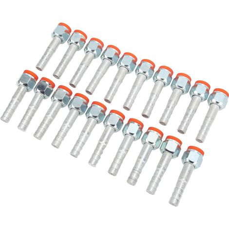 Raccord Droit Aluminium Haute Résistance 20 Pièces pour Flexible Climatisation Auto Camion 5/8 Pouce Universel (1/5)