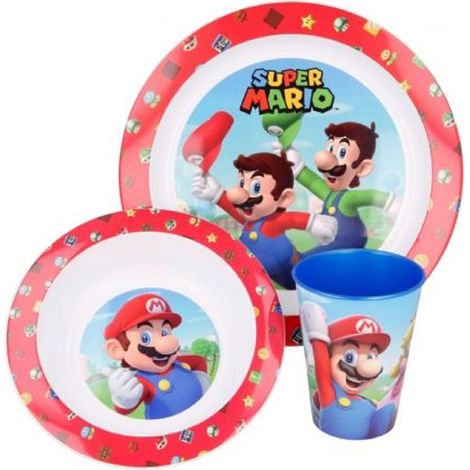 Super Mario Kindergeschirr-Set, 3-teilig. (1/2)