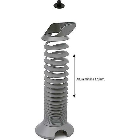 CAMAR pasacable gusy para mesa gris ral 9006 , GUSY Pasacable flexible para mesas de oficinasMaterial: plástico ABSAcabado: grisRápido y fácil de (1/3)