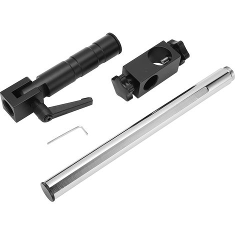 Support de microscope industriel 32mm en acier trempé réglable, support pour caméra industrielle, pied de table robuste (1/5)