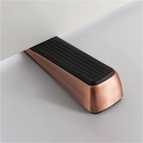 Coin Caoutchouc de Porte en Caoutchouc en Caoutchouc en Alliage de Zinc et en Caoutchouc Non rayonnant et antidérapant métal Porte-Tampon Tampon Tampon (Color : Red Bronze) (1/5)